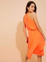 Thumbnail for your product : Halston Asymmetric Drape Silky Georgette Dress