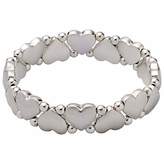 Thumbnail for your product : Pilgrim Silver-plated hearts and pearls bracelet