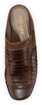 Thumbnail for your product : Sesto Meucci Gordana Woven Leather Mule, Mouse Gray