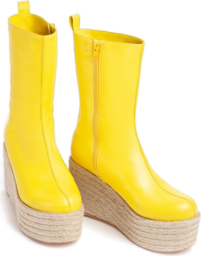 Paloma Barceló Floral Platform Boot ShopStyle