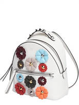 Thumbnail for your product : Fendi Mini Flower Appliqués Leather Backpack