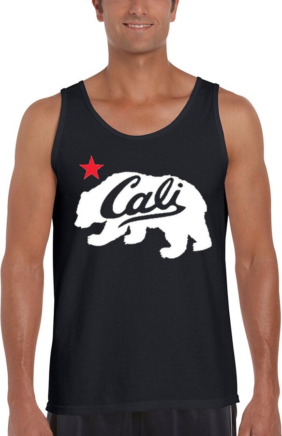 Cali White Bear Men's Tank Top