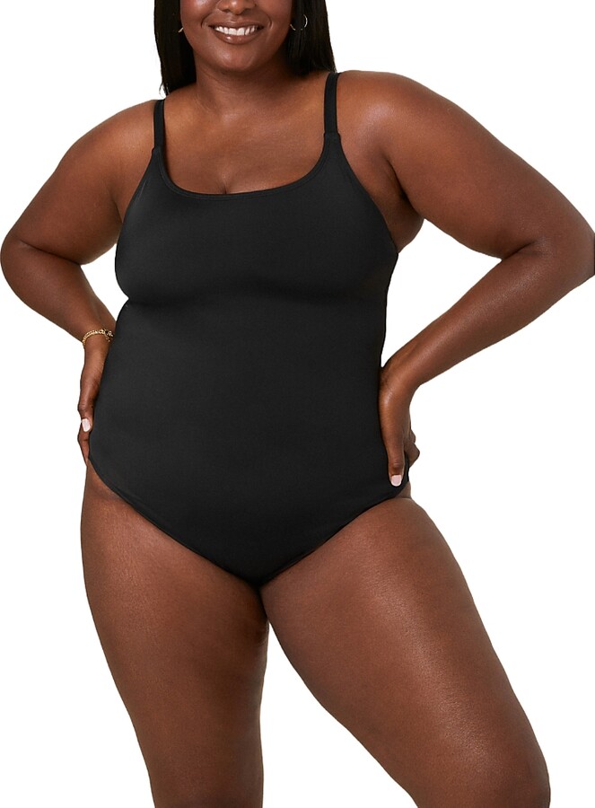 Andie Women's Plus Size Amalfi Scoop Neck One Piece Swimsuit