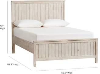 Pottery Barn Teen Beadboard Basic Bed, Twin, Simply White