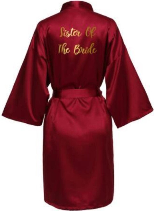 COTCLO Dressing Gown Silk Satin Robe Bride Robe Bridesmaid Robes Women