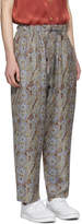 Thumbnail for your product : Needles Grey and Purple Paisley Easy Lounge Pants