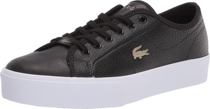 lacoste ziane black leather