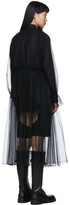 Thumbnail for your product : Noir Kei Ninomiya Black Tulle Shirt Dress