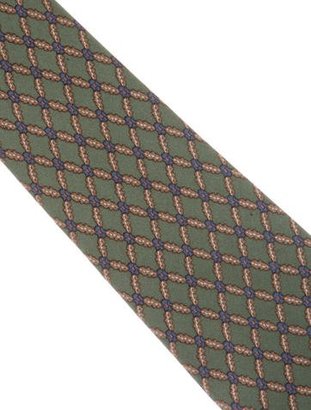 Hermes Silk Geometric Print Tie