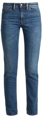 Acne Studios Bla Konst South Mid Rise Straight Leg Jeans - Womens - Mid Blue