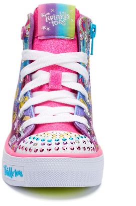 Skechers Twinkle Toes Shuffles Chat Time Girls' Light Up Sneakers