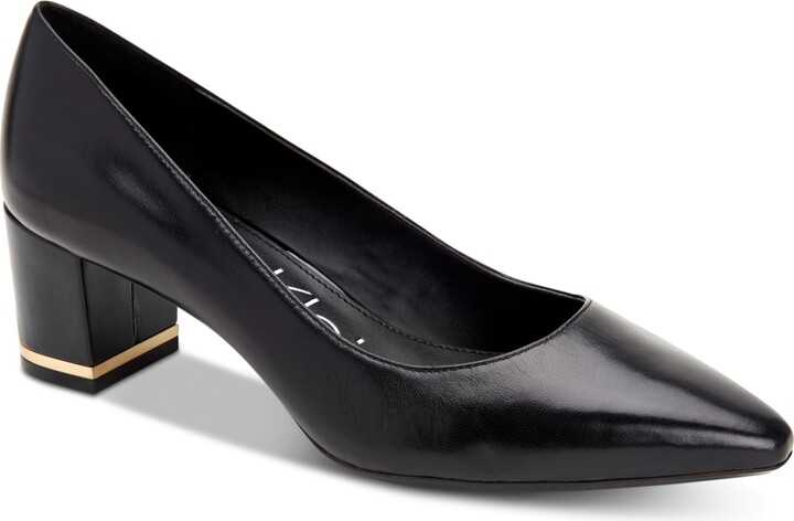 Calvin Klein Women's Nita Almond Toe Pumps Women's Shoes - ShopStyle
