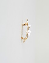 Thumbnail for your product : ASOS Bouquet Ear Cuff