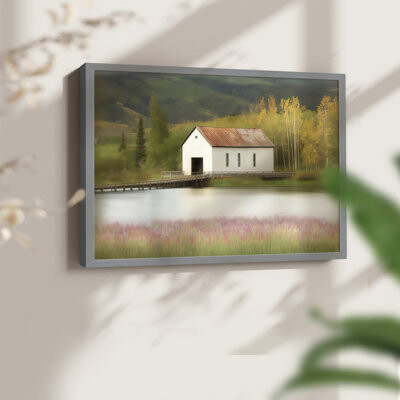 August Grove Landscape Series-XLI -Framed Print - Restickable