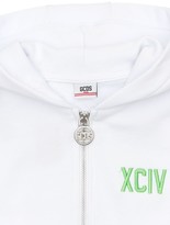 Thumbnail for your product : GCDS Cropped Cotton Sweatshirt Hoodie