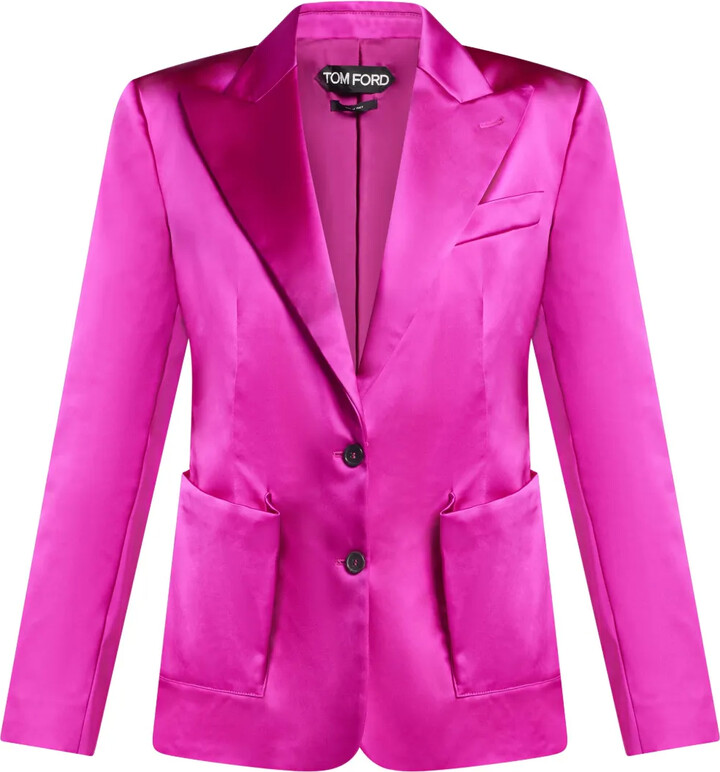 Tom Ford Single-Breasted Satin Blazer
