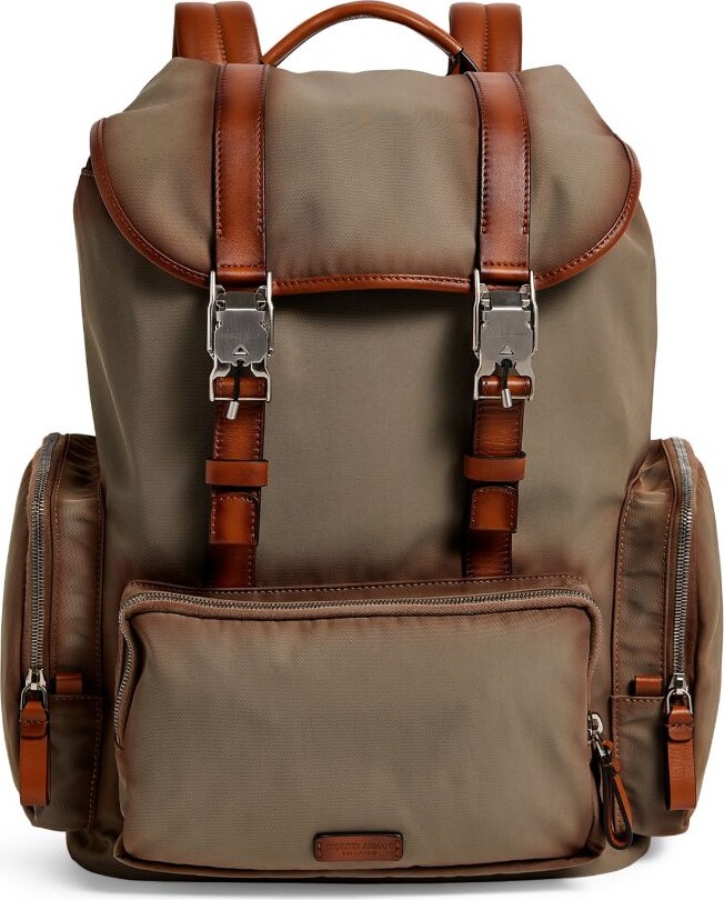 Giorgio Armani Men's Tumbled Leather Messenger Bag  Leather messenger bag,  Leather messenger, Messenger bag men