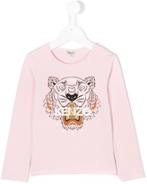 Thumbnail for your product : Kenzo Kids tiger printed longsleeved T-shirt