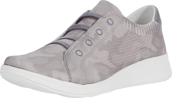 LifeStride BZees Womens Golden Knit Slip-On Sneaker Grey 11 M