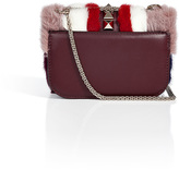 Thumbnail for your product : Valentino Mink Colorblock Studded Shoulder Bag