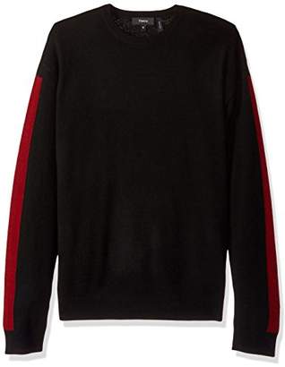 Theory Men's Sweater with Striped Sleeves