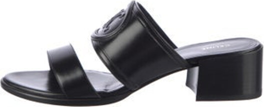 Celine Leather Slides Black Multistrap Unfortunately due to restrictions this item may not be eligible for shipping in all areas.