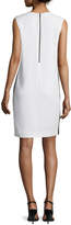 Thumbnail for your product : Narciso Rodriguez Bold Floral-Print Sleeveless Shift Dress, White