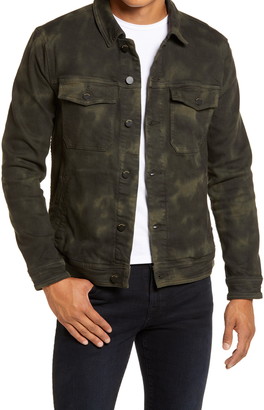 dark green denim jacket