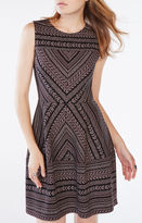 Thumbnail for your product : BCBGMAXAZRIA Cassandra Striped Chevron Dress