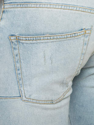 R 13 distressed slim-fit jeans