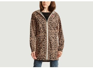 cheetah raincoat