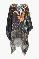 Thumbnail for your product : Camilla Crystal-embellished printed silk-satin kaftan