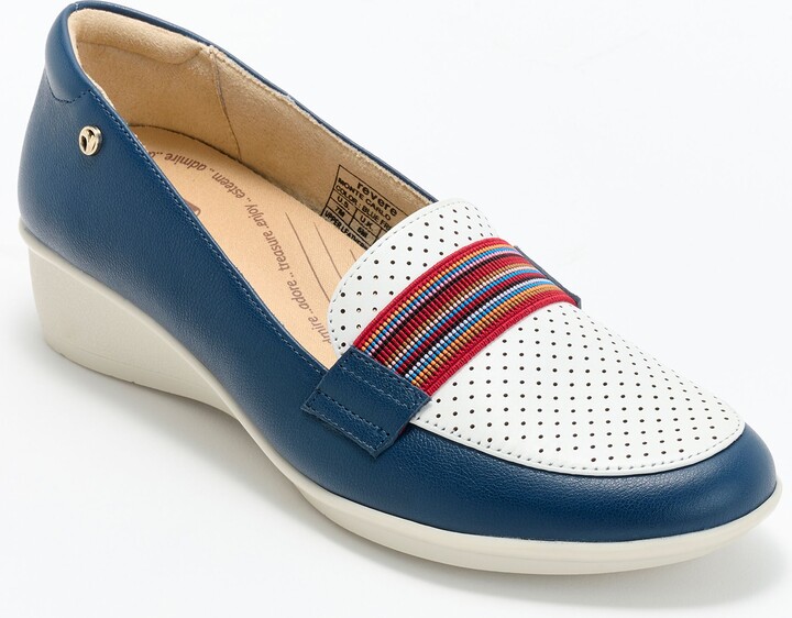 Revere Leather Wedge Loafers - Monte Carlo