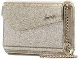 Thumbnail for your product : Jimmy Choo silver metallic Candy glitter clutch bag