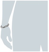 Thumbnail for your product : Stacy Adams Stainless Cut Out Link Bracelet with Cubic Zirconia