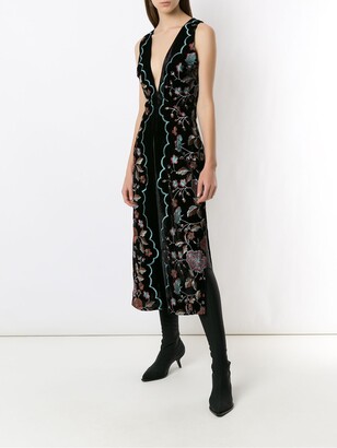 Olympiah Embroidered Midi Dress