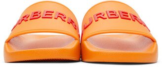Burberry Orange Furley Slides