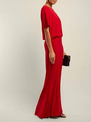 Norma Kamali Fishtail Maxi Dress - Womens - Red