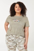 Thumbnail for your product : Ardene Plus Size Flower PJ Tee