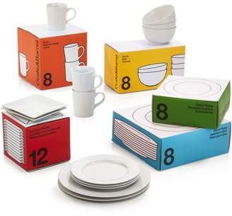 Crate & Barrel White Porcelain Cereal Bowls Set of 8