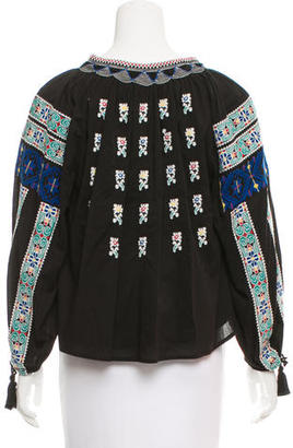 Sea Embroidered Long Sleeve Top w/ Tags