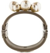 Thumbnail for your product : Chanel CC Pearl, Crystal & Resin Cuff Bracelet w/ Tags