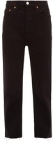 Thumbnail for your product : RE/DONE Stove Pipe High-rise Straight-leg Jeans - Black