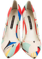 Thumbnail for your product : Alice + Olivia Printed Pointed-Toe Pumps