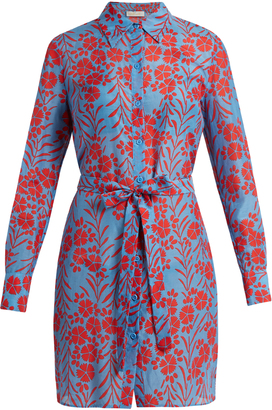 Diane von Furstenberg Floral-print cotton and silk-blend dress