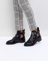 Thumbnail for your product : Pull&Bear Cutout Multi Buckle Boot