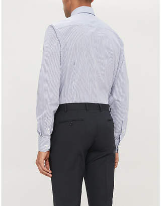 Eton Regular-fit striped cotton-twill shirt