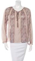 Thumbnail for your product : L'Agence Sheer Tie Top w/ Tags