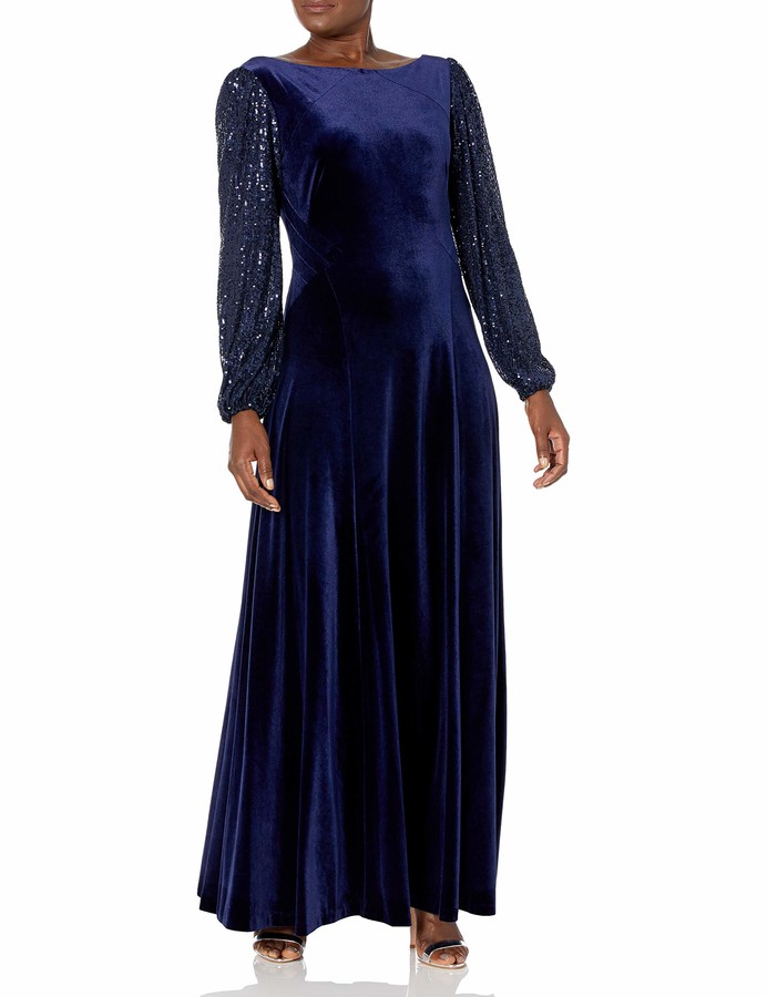 tahari light blue dress