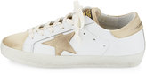 Thumbnail for your product : Golden Goose Deluxe Brand 31853 Star-Embellished Leather Sneaker, White/Gold